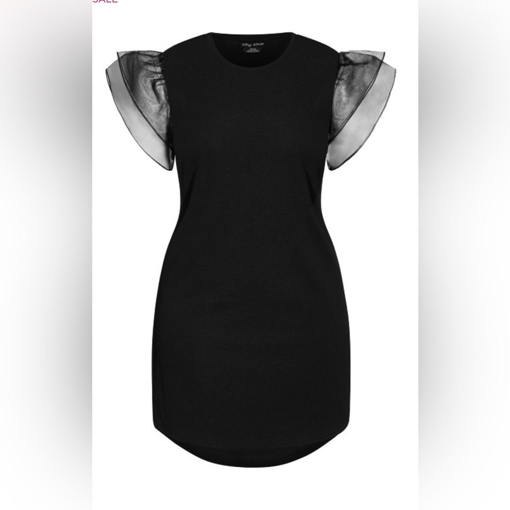 High desire City Chic Dramatic Sleeve Dress